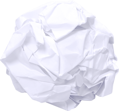 paper ball, crumpled paper ball white, paper trash, garbage waste