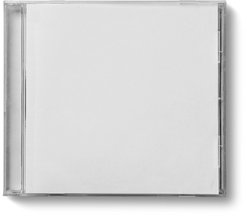 Blank White CD Cover Isolated Fit for Your Design.